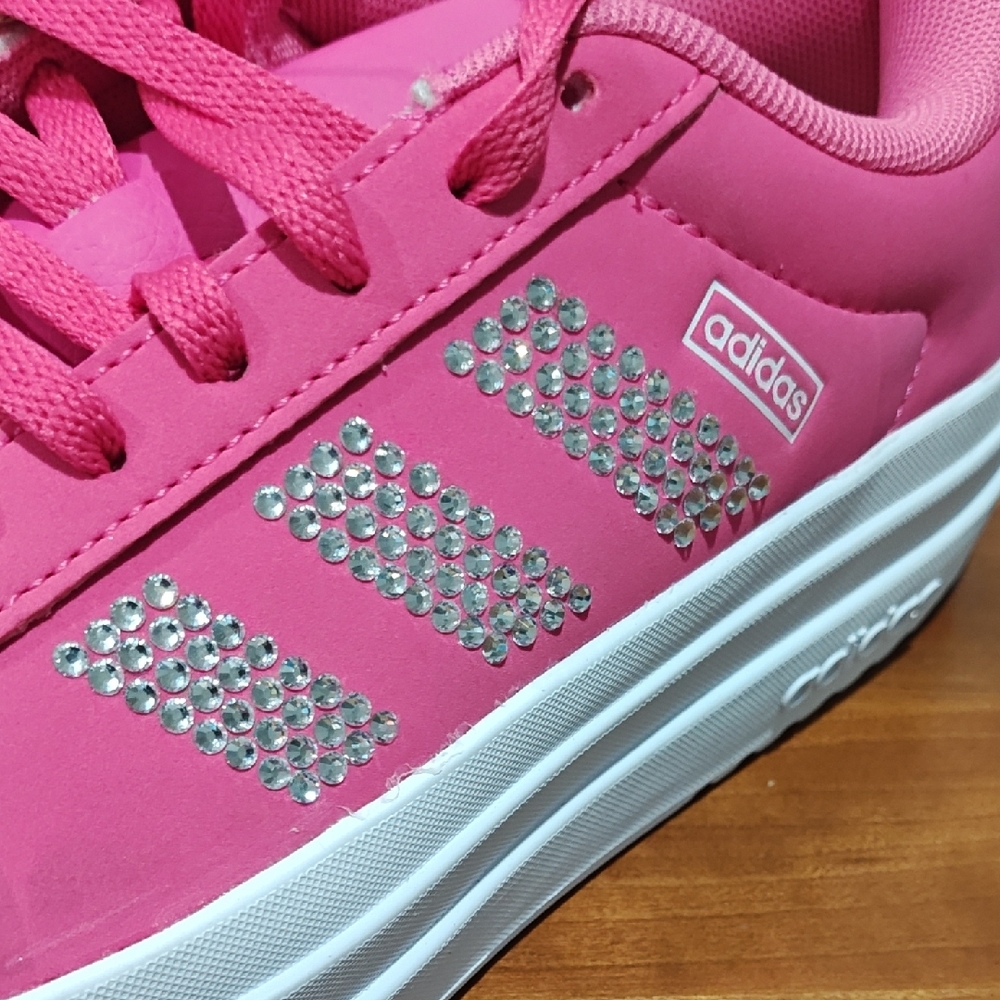 Adidas Kids' VL Court Bold Sneaker Big Kid - Picture 7 of 12